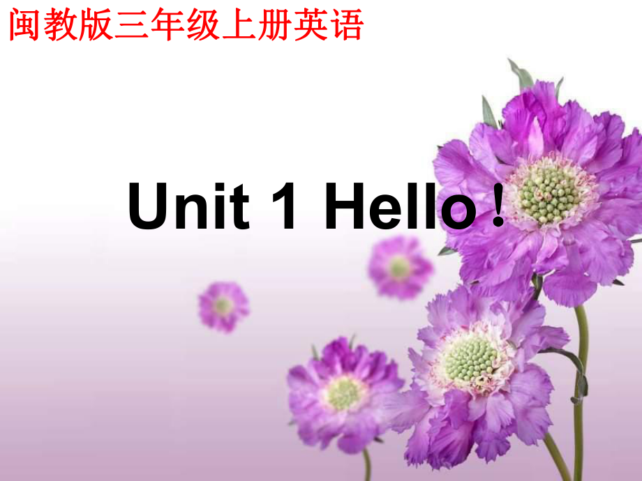 閩教版小學(xué)英語三年級上冊Unit 1Hello課件4_第1頁