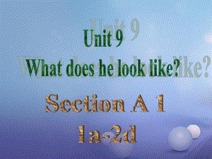 （水滴系列）七年級(jí)英語(yǔ)下冊(cè) Unit 9 What does he look like（第2課時(shí)）Section A（1a-2d）課件 （新）人教新目標(biāo)