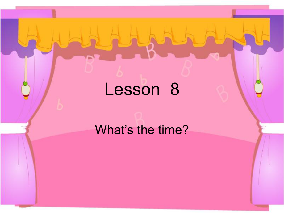 科普版英語四上Lesson 8What’s the time課件5_第1頁