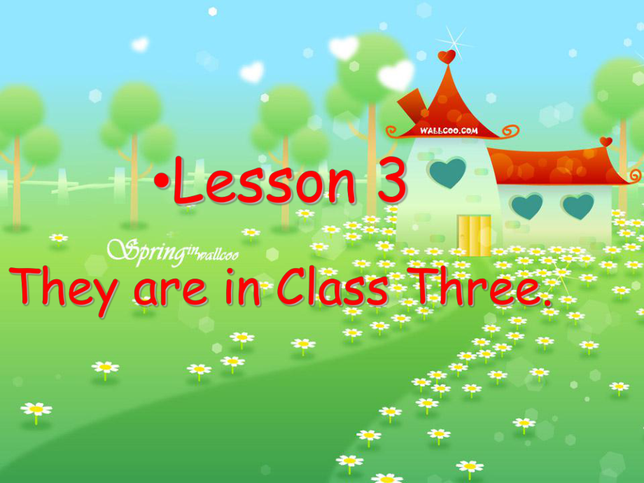 科普版英语四下Lesson 3They are in Class Three课件1_第1页