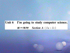 八年級(jí)英語上冊(cè) Unit 6 I'm going to study computer science（第1課時(shí)）Section A（1a-1c）同步作業(yè)課件 （新）人教新目標(biāo)