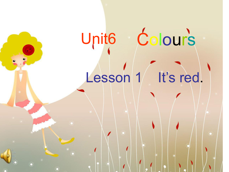 魯科版英語三年級上冊Unit 6 Lesson 1It’s Red課件_第1頁