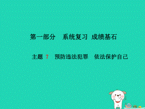 （德州專）中考政治 第一部分 系統(tǒng)復習 成績基石 主題7 預防違法犯罪 依法保護自己課件