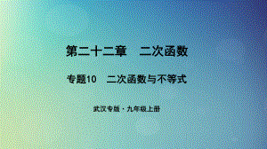 （武漢專）九年級數(shù)學上冊 第二十二章 二次函數(shù) 專題10 二次函數(shù)與不等式課件 （新）新人教