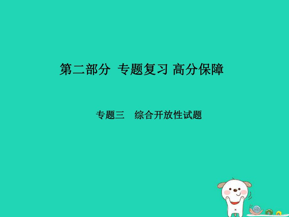 （菏澤專）中考物理 第二部分 專題復習 高分保障 專題3 綜合開放性試題課件_第1頁