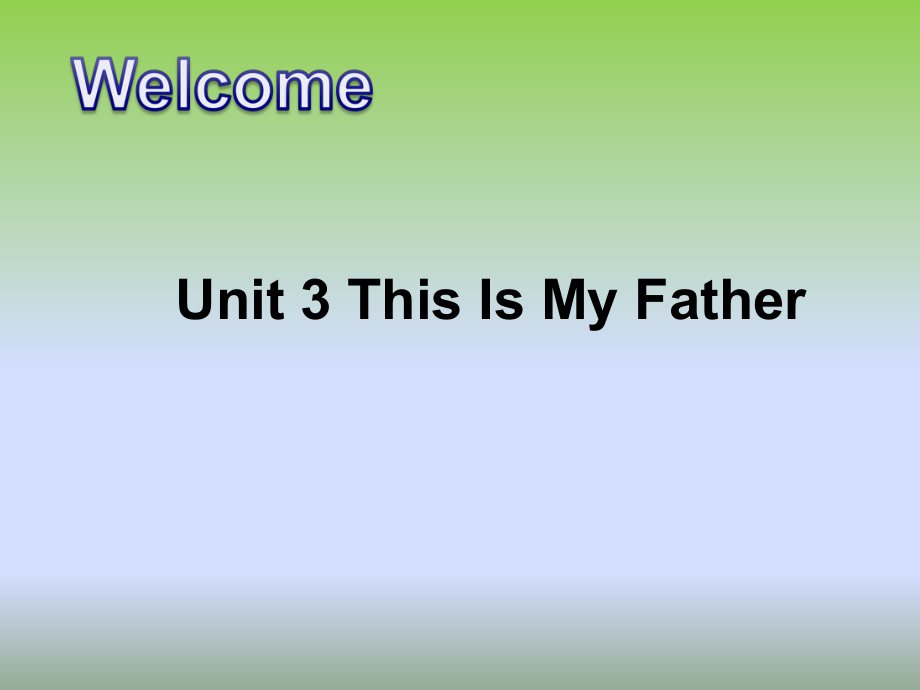 重大版英語三年級下冊Unit 3This is my fatherppt課件2_第1頁