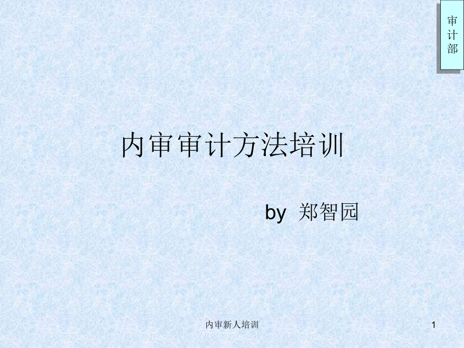 内审新人培训课件_第1页