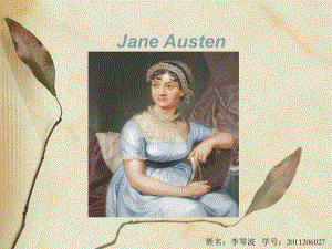 结课作业Jaue Austen's Pride and Prejudice