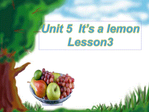 重大版英語三年級上冊Unit 5It’s a lemonppt課件3