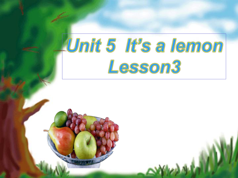 重大版英語(yǔ)三年級(jí)上冊(cè)Unit 5It’s a lemonppt課件3_第1頁(yè)