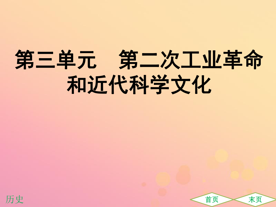 （广东专用）中考历史高分突破复习 第五部分 世界近代史 第三单元 第二次工业革命和近代科学文化（提升练）课件_第1页