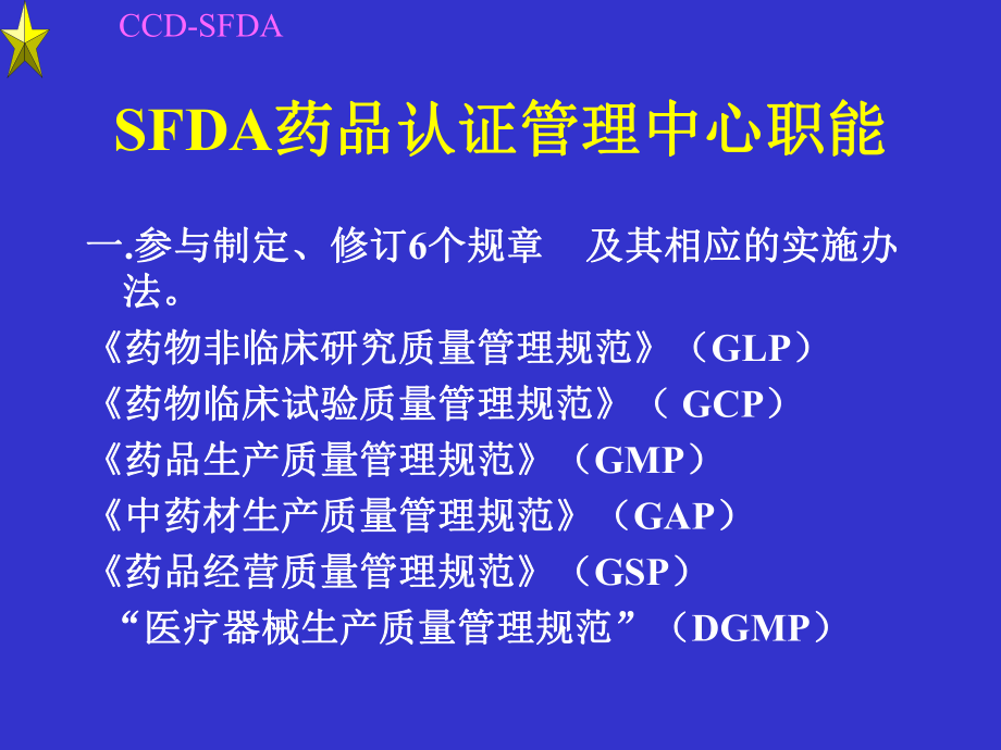 GCP与药物临床试验机构资格认定曹彩SFDA药品认证管理中心_第1页