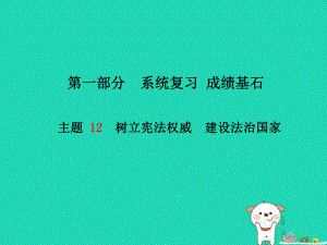 （德州專）中考政治 第一部分 系統(tǒng)復習 成績基石 主題12 樹立憲法權威 建設法治國家課件