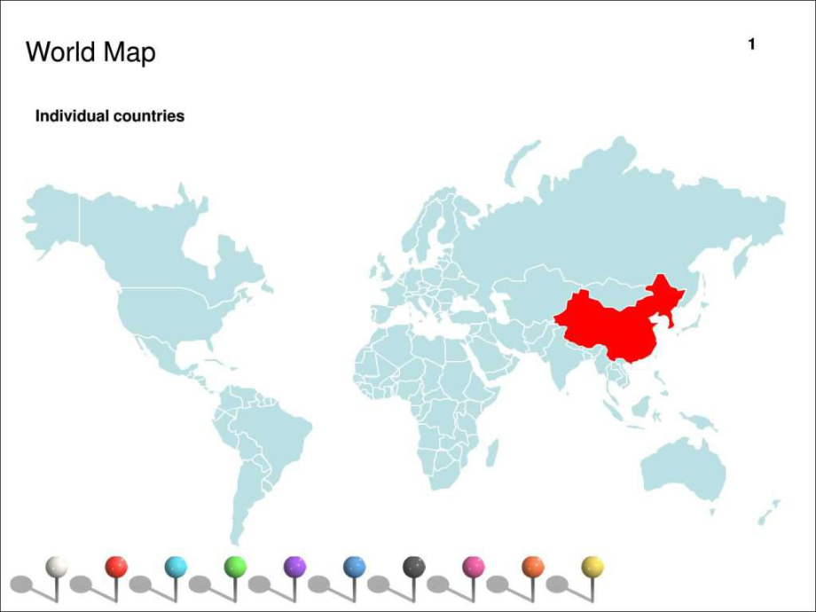 中国分省份矢量地图(可分层涂色).ppt_第1页