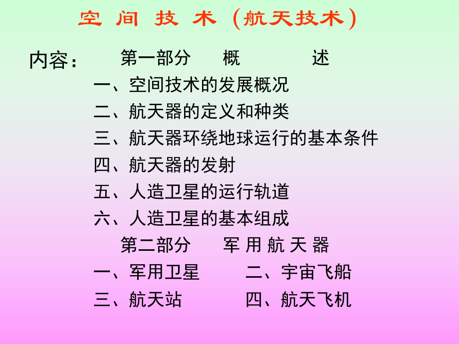 《軍事理論空間技術(shù)》PPT課件.ppt_第1頁