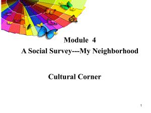 外研版高中英語必修一Book 1 Module 4 Cultural Cornerppt課件.ppt