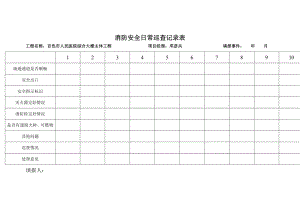 消防安全日常巡查記錄表.doc