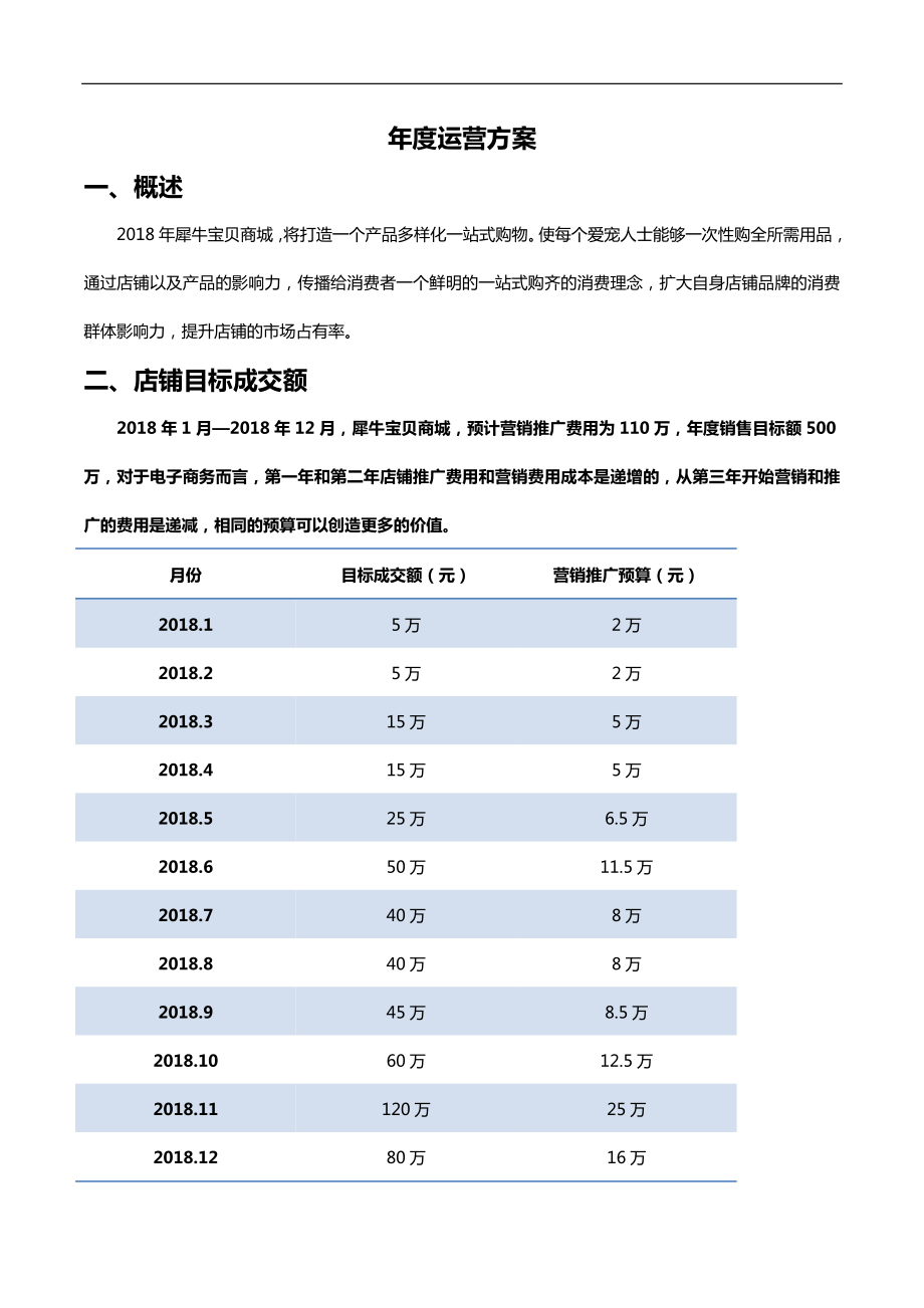 2018年電商淘寶天貓年度工作計劃_第1頁