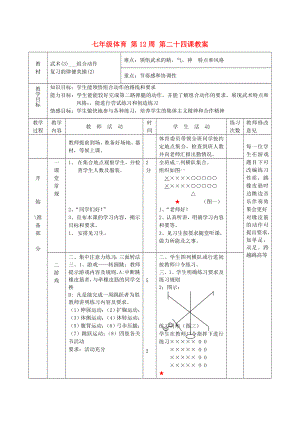 七年級(jí)體育 第12周 第二十四課教案