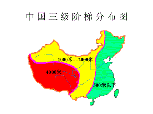 中国三级阶梯分布图
