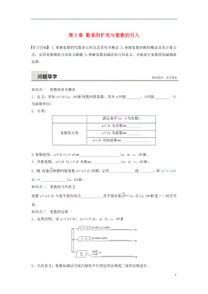 2017-2018版高中數(shù)學(xué) 第3章 數(shù)系的擴(kuò)充與復(fù)數(shù)的引入章末復(fù)習(xí)課學(xué)案 蘇教版選修1-2