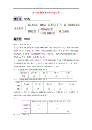 2017-2018版高中數學 第一章 統(tǒng)計案例章末復習課學案 新人教B版選修1-2