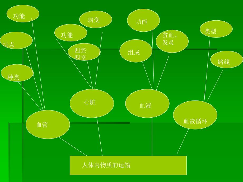 演示文稿1（人体内物质运输知识树）_第1页