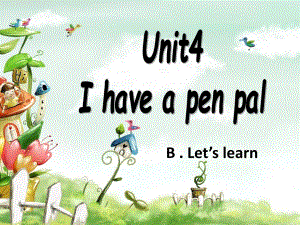 新版PEP六年级上册Unit4_B_Let's_learn_课件