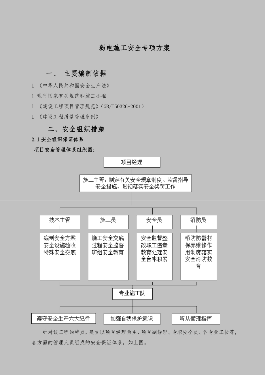 弱电施工安全专项方案设计_第1页