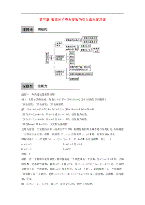 2017-2018版高中數(shù)學 第三章 數(shù)系的擴充與復數(shù)的引入章末復習課學案 新人教B版選修1-2