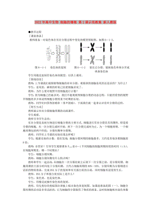 2022年高中生物 細(xì)胞的增殖 第2課示范教案 新人教版