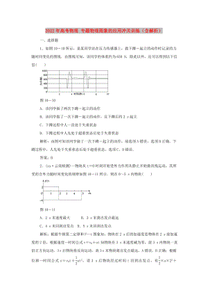 2022年高考物理 專題物理圖象的應用沖關訓練（含解析）