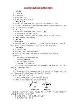 2022年高二物理磁場 磁感線(二課時)