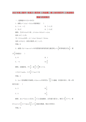 2022年高三數(shù)學(xué)一輪復(fù)習(xí) 第四章 三角函數(shù)、解三角形第四節(jié) 三角函數(shù)的圖象與性質(zhì)練習(xí)