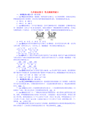 九年級總復習 考點跟蹤突破8