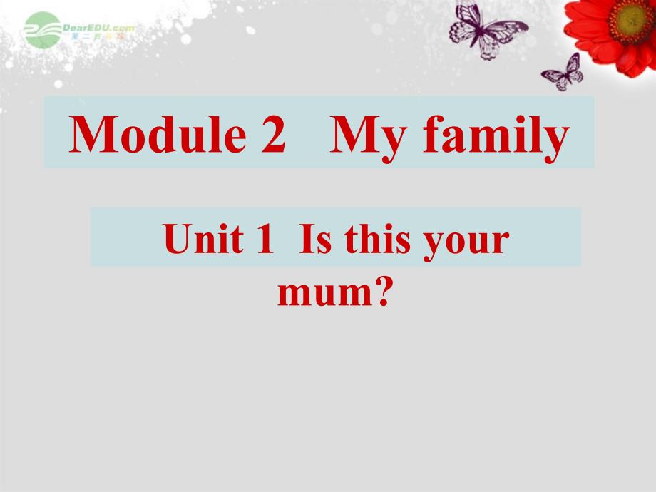 外研新版七年级上册Module2Unit1课件_第1页