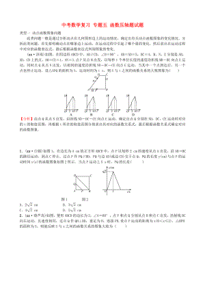 中考數(shù)學復(fù)習 專題五 函數(shù)壓軸題試題