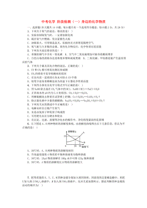 中考化學(xué) 階段檢測(cè)（一）身邊的化學(xué)物質(zhì)