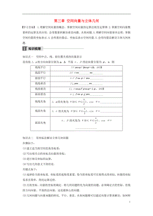 2018版高中數(shù)學(xué) 第三章 空間向量與立體幾何章末復(fù)習(xí)課學(xué)案 新人教B版選修2-1