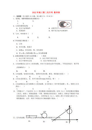 2022年高三第二次月考 數(shù)學(xué)理