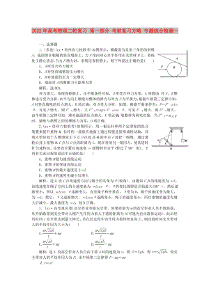 2022年高考物理二輪復(fù)習(xí) 第一部分 考前復(fù)習(xí)方略 專題綜合檢測(cè)一