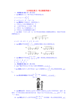 九年級(jí)總復(fù)習(xí) 考點(diǎn)跟蹤突破9