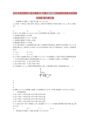 2022年高考數(shù)學(xué)二輪專題復(fù)習(xí) 專題三 3.1 三角函數(shù)的圖象與性質(zhì)能力訓(xùn)練 新人教A版