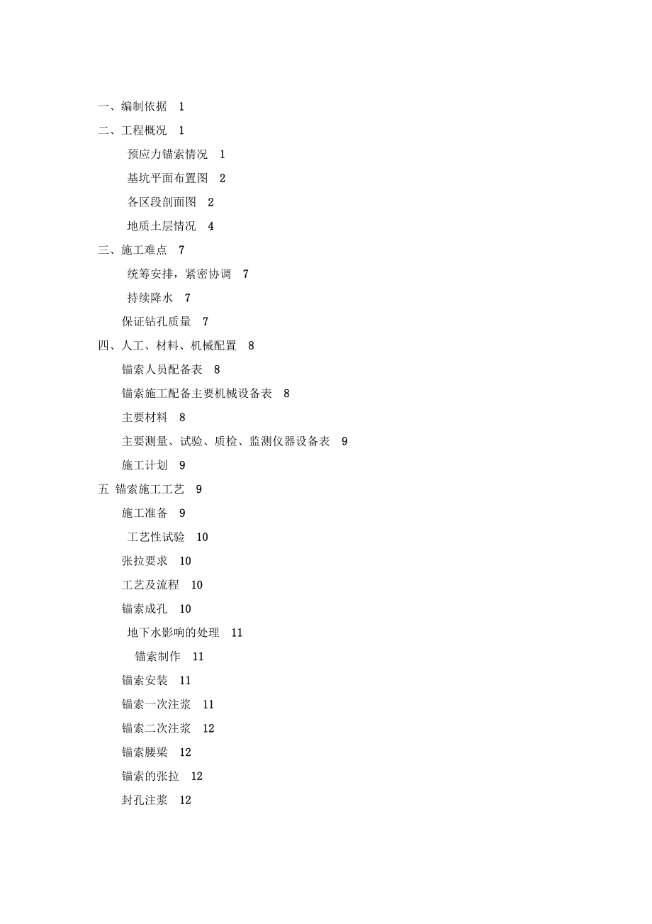 锚索施工方案_第1页