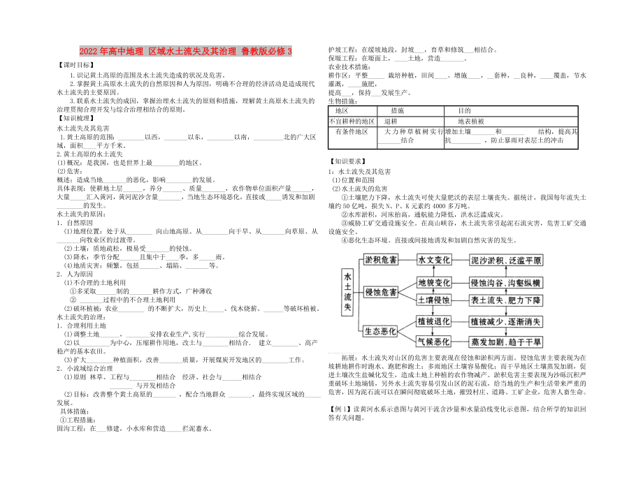 2022年高中地理 區(qū)域水土流失及其治理 魯教版必修3_第1頁