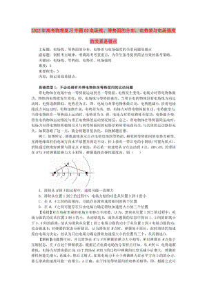 2022年高考物理復(fù)習(xí) 專題05 電場(chǎng)線、等勢(shì)面的分布電勢(shì)差與電場(chǎng)強(qiáng)度的關(guān)系易錯(cuò)點(diǎn)