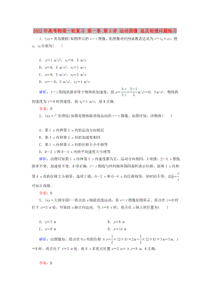 2022年高考物理一輪復(fù)習 第一章 第3講 運動圖像 追及相遇問題練習