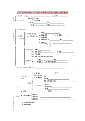 2022年中考物理《第四章 物態(tài)變化》復(fù)習(xí)教案 新人教版