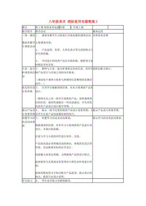 八年級美術 繽紛家用電器教案2