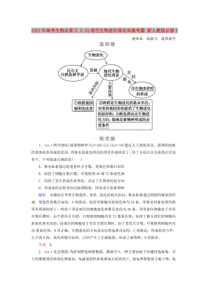 2022年高考生物總復(fù)習(xí) 3.24現(xiàn)代生物進(jìn)化理論雙基考題 新人教版必修2